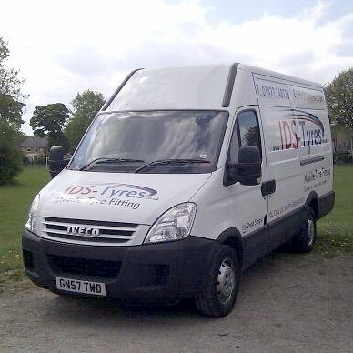 A mobile tyre workshop